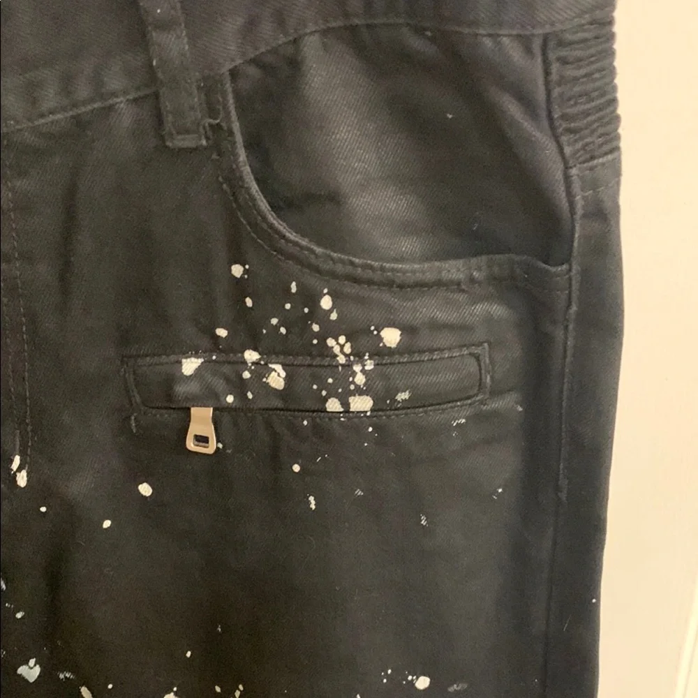 Embellish Black Splatter Men's Pants in Sz 36